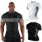 YIhao 2015 Men Sport T-Shirt Compression Base Layers Under Tops T Shirts Skins Sports Bodybuilding Fitness Running Slim Fit Tees
