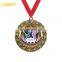 Customzied Round Shape Team Dance Awards Medal with Ribbon