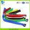 Cable organizer self-locking hook and loop fastener straps