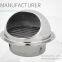 Stainless Steel Wall Air Vent  Bathroom Extractor Outlet Grille Louvres