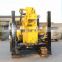 Trailer mounted hydraulic rotary borehole drilling rig