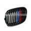 Front Kidney Grille For Bmw F20/F21 ABS 1 Slat Three-Color Grill For F20/F21 1 Series 12-14 M-Color Grille For Bmw F20/F21 12-14