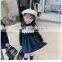 Children's clothing ins2020 small fragrance dress girls autumn lace lapel sweet princess dress