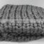 in stock giant super chunky knitted merino wool thick bulk yarn for hand knitting of throw,blanket with photo