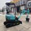 hydraulic 1.6 t 1.8 t small crawler mini excavator with competitive prices