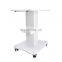 Portable metal bracket wheel type beauty trolley for salon machine