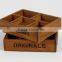 Custom Painted Comprtment Wooden Crate
