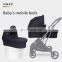 High landscape Portable newborn carry cot and carseat luxury stroller set travel system pram baby stroller