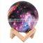 PLA 3D Print 16Colors Change Lunar USB Rechargeable LED Night Light Touch Remote control Moonlight  lamp