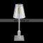 European Aluminium Glass shades cordless hotel table lamps