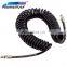 PA Spiral Hose Coil Tube Single Coiled Air Line с фитингами