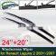 Car Wiper Blades for Renault Laguna 2 2001~2007 X74 Front Windscreen Windshield Wipers Brushes Car Accessories 2002 2003 2004