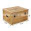 factory direct sale custom handmade 6 bottles wooden wine gift boxes hinged box for wine