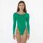 girl's dancewear unitards long sleeve boatneck dance bodysuit