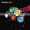 6mm  8mm 10 mm 12mm LED Metal Indicator light 6mm waterproof Signal lamp 6V 12V 24V 220v with wire red yellow blue green white