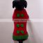 factory supply 100% cotton knitted pattern dogs sweater coat for winter