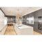 Simple Design USA Wood Laminate Kitchen Cabinets Modern Luxury High Gray Glossy Kitchen Cabinet