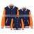 Baseball men jacket with leather sleeve custom embroidery patched logo varsity duffle OEM ODM