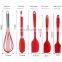 5 PCS Food Grade Non Stick Silicone Cooking Accessories Spatula Scraper Egg Beater Brush Tong Set Baking Tools