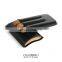 Handmade Hot Sale Cigar Cutter Travel Cigar Case humidor with PU leather holder for cigar