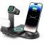 Wireless iphone Charger 6 In 1 Fast Charging 15w Wireless Charger Stand Holder Qi Wireless Charging Station For Chargers Phones