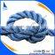 navy blue twisted nylon polyester rope for mooring