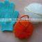 pumpkin bath mesh sponge