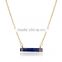 Minimalist Design Blue Bar Gemstone Jewelry Choker Necklace 2016                        
                                                Quality Choice