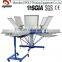 Manual Six Color T-shirt Screen Printing Machine