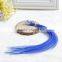 Wholesale Real Rooster Clip In Fether Hair Extension Stripped Colors Fether Hair Extension