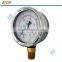 Stainless steel case water treatment pressure gauge of glycerin filled