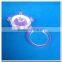 Lovely star shaped pocket makeup mirror with hair brush