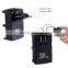 Smatree Replacement Li-ion Battery (2-Pack) Set With Foldable US Plug + European Plug + USB Cord For Gopros Hero4