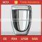 Handblown 350ml heat resistant egg double wall glass cup                        
                                                Quality Choice