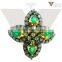 New Antique Design Emerald Ring, 925 Sterling Silver Ring 14k Gold Pave Diamond Ring Wholesale Manufacturer handmade Jewelry