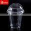 Clear PET plastic cups,smoothie plastic cups with dome lid and flat lid