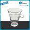 coffee cup hot wholesale clear coffee glassware cup coffee cup with nestest style shot handle