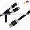 High Quality Colorful Fast Charging 2 in 1 USB Cable Zipper