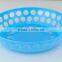 High quality round shaped food grade PS plastic fruit basket