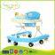 BW-28B easy folding beautiful baby walker seat pad cheap baby walker with 8 swivel wheels