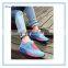 Colorful slip-on running daily sport women shoes with high quality