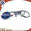 promotional shopping metal custom trolley coin keyring