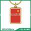 Souvenir no mold fee custom printing Korean flag metal nickel flag keychain