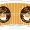 coffee paper cup fan and paper sleeve
