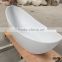 Oval bathtub free standing sitting bath tub,acrylic solid surface bathtub