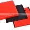 Orange Faux leather foldable ottoman box