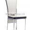 Z635 Modern 2pcs Stylish Black PU & Chrome Metal Dining Room Dining Chair