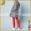 2016 New arrival custom print two pocket zipper and button hoody women casual coat                        
                                                Quality Choice