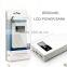 Portable Power bank supply 8000mAh LCD digital display power dual USB port