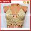 K-72 Women Sexy Halter Crochet Cami Bra Hollow Bikini Tank Tops Beach Wear Crop Lace Vest